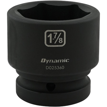 Dynamic 1" Drive Standard Socket, Black Phosphate, Tools 1-7/8" X 1" Drive, 6 Point Standard Length D025360